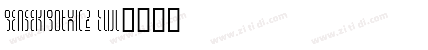 GenSekiGothic2 TWL字体转换